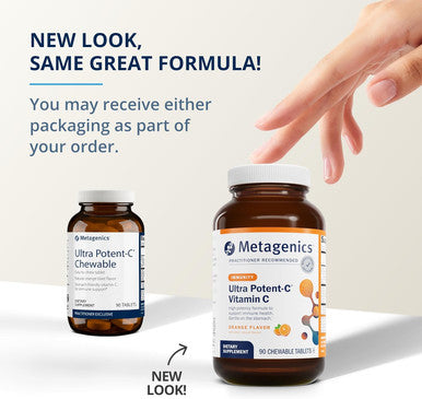 Metagenics Bundle - Ultra Potent-C Chewable & D3 5000 + K - 90 Tablets of Ultra Potent-C Chewable for Immune & Antioxidant Support - 60 Softgels of D3 5000 + K for Immune Heart & Bone Health