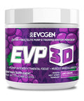 Evogen EVP 3D - Stim Free Pre Workout Powder for Men & Women | Sugar Free Non Stim Preworkout with Beta Alanine and Creatine for Energy & Pump | Juicy Grape | 40 Servings