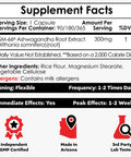 Nootropics Depot KSM-66 Ashwagan Capsules 300mg 90 Count Withania somnifera Extract Ayurvedic Herb Adaptogen Supplement Promote Relaxation