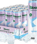 Bloom Nutrition Sparkling Energy Drink for Focus, Natural Caffeine, Zero Sugar, 180mg Caffeine, Antioxidant-Rich with Green Coffee Bean, Green Tea Extract, & Prebiotics, Raspberry Lemon 12oz 12 Pack