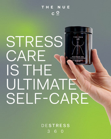 The Nue Co. DESTRESS 360 Ingestible Daily StressCare Supplement Muscle Tension Immunity Aid Ashwagandha KSM66 LTheanine Herbal Extracts 30 Day Supply