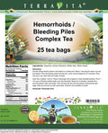 Terravita Hemorrhoids/Bleeding Piles Complex Tea - Horse Chestnut, Cayenne, Witch Hazel And More (25 Tea Bags, Zin: 517078)