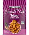 Snack Factory Pretzel Crisps Bites Sea Salt Pretzels 12 Oz
