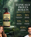 PURA D'OR Advanced Therapy Shampoo Reduces Hair Thinning & Increases Volume, No SLS, Biotin Shampoo Infused w/Argan Oil, Aloe Vera for All Hair Types, Men & Women, Invigorating Forest Scent 16 Fl Oz