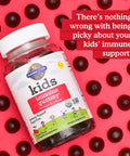 Garden Of Life Kids Immune Support Gummies With Vitamin C D As D3 & Zinc For 3-In-1 Daily Children S Immunity Organic Non-Gmo Gluten-Free Vegetarian Sugar Free Cherry Flavor 30 Day Supply