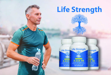 Life Strength Adk 10 Supplement (90 Ct) - Physician Formulated Vitamins A1, D3 & K2 (As Mk7) For Bone Health - Immune System Support - Gluten Free, Soy Free, Non-Gmo - Pack Of 1