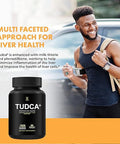 Humanx Tudca+ 1000Mg (Tauroursodeoxycholic Acid) Powerful Serving Size - Liver Health Aid For Detox And Cleanse - Vegan Non Gmo - Usa Made Easy To Swallow Capsules - Tudca Bile Salt Supplement Powder