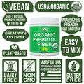 Organic Prebiotic Fiber 3 In 1 Vegan Powder For Gut Health Supplement