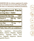 Solgar Vitamin C 500 Mg With Rose Hips 250 Tablets - Antioxidant & Immune Support - Overall Health - Supports Healthy Skin & Joints - Non Gmo Vegan Gluten Free Dairy Free Kosher - 250 Servings
