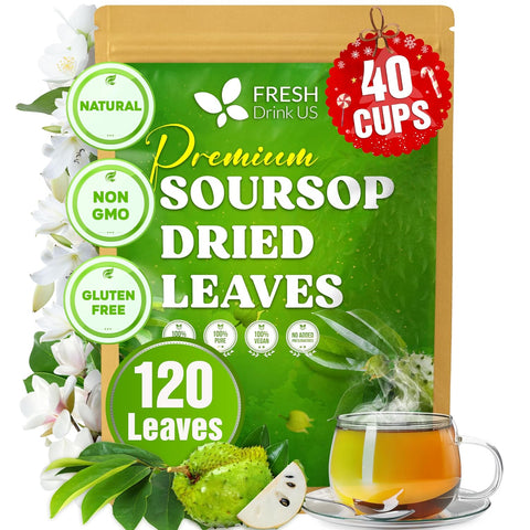 FreshDrinkUS, Premium 50 Mulberry Leaf Tea Bags, 100% Natural & Pure from Mulberry Leaves. Herbal Tea. Made with Natural Material Tea Bags. No Sugar, No Caffeine, No Gluten, Vegan.