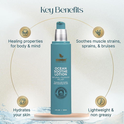 Abundant Natural Health Ocean Soothe Lotion With Natural Magnesium Salts And 1.8% Salicylic Acid For Relief And Control Of Mild Psoriasis Symptoms Hydrate And Soothe Skin Fragrance- 120Ml