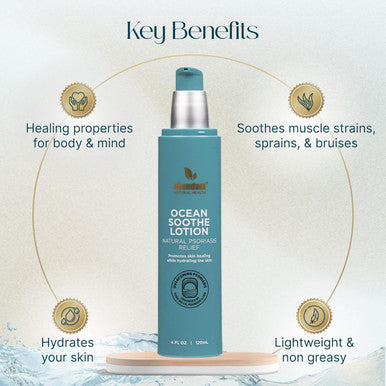 Abundant Natural Health Ocean Soothe Gel With Natural Magnesium Salts And 1.8% Salicylic Acid For Relief And Control Of Mild Psoriasis Symptoms, Hydrate And Soothe Skin, Fragrance-, 150Ml