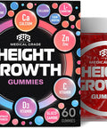 Height Growth Increase Gummies Vitamins, Grow Tall Supplement, Calcium, Magnesium, Zinc, Ashwagandha, Glucosamine Multivitamin For Teens, Kids, Adults