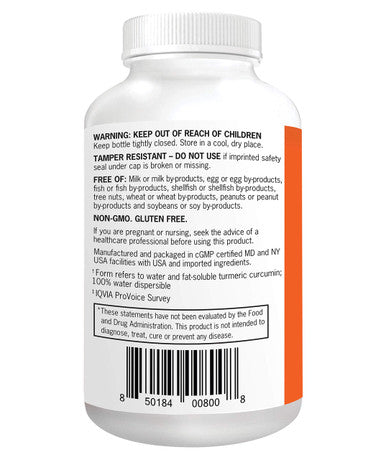 Turmeric Curcumin Softgels, Qunol with Ultra High Absorption 1000mg, Joint Support, Dietary Supplement, Extra Strength, 30 Softgels