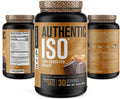Authentic ISO Grass Fed Whey Protein Isolate Powder Low Carb NonGMO Muscle Building Protein w/No Fillers Mixes Perfectly for Post Workout Recovery Chocolate Peanut Butter 2LB 30sv