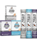 Gatorade G Zero Sports Drink Mix Powder Packets 3 Flavor Classic Variety Pack Electrolyte Powder Drink Mix for Hydration Zero Sugar Total 30 Packets
