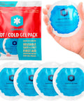 Icewraps Reusable Hot & Cold Gel Packs For Pain Relief - 5 Pack With Cloth Backing For Injuries Surgery Toothache (5 Pack)