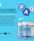 Creatine Monohydrate And Magnesium Gummies For Adults Beta Alanine, Collagen Peptides, L-Arginine, B Vitamins 60 Gummies