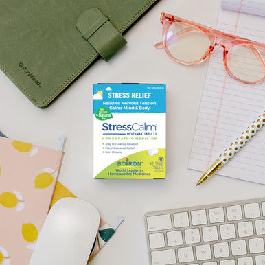 Boiron Stress Calm for Relief of Stress Anxiousness Nervousness Irritability and Fatigue 60 Count