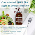 Vegan Dha & Epa Omega 3 Algae Oil & Astaxanthin Antioxidant, 1344Mg Omega 3, Pure & Sustainable, 60 Small Softgels, 400Mg Dha & 200Mg Epa, Clean Label, Easy-To-Swallow, 30 Servings, By Igennus
