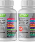 11 In 1 Multivitamin Immune Defense Supplement - Immune Booster Capsules With Vitamin D3, Vitamin B6, Echinacea, Turmeric, Rose-Hips, Selenium, Bioperine, Ginger, Elderberry Vitamin C And Zinc