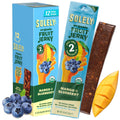 Solely - Organic Mango Fruit Jerky - 12 Individually Wrapped Fruit Strips - Fruit Leather Made from Dried Fruits - Healthy Snacks, Vegan - 0.8oz (23g)