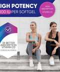Built Nature Vitamin D3 High Potency 5000 Iu (125 Mcg), Bone, Teeth, Muscle & Immune Health Support, Non-Gmo, Gluten-Free, 2 Month Supply In Rapid-Release High Absorption Vitamin D, Easy To Swallow, 60 Softgels
