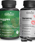 Kaitamin Bariatric Multivitamin With Iron Bundles Veggies 9000 Superfood Capsules 2 Months' Supply Of Bariatric Multivitamin With Extra Veggies Superfood Capsules