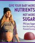 New Chapter Prenatal Multivitamin Gummies 71% Less Sugar, Prenatal Gummies for Mom & Healthy Baby with Prenatal Vitamins Methylfolate, D3, Choline & Ginger, Non-GMO, Gluten Free, Berry Citrus, 90ct