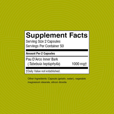 Nature'S Sunshine Pau D Arco 100 Capsules | Supports The Immune System Provides Antioxidants And Assists The Natural Detoxifi