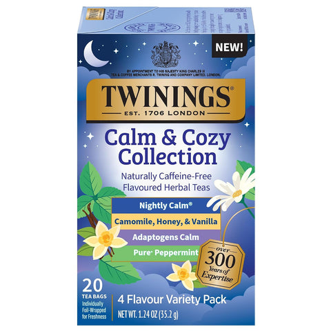 Twinings Lemon & Ginger, Caffeine-Free Herbal Tea Bags, 100 CT Box (1 Pack) | Spicy & Tangy, Ginger, Lemon Peel, Lemongrass, Blackberry Leaves, Soothe Digestion, 100 Foil Lined Individually Wrapped Bags