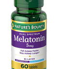 Nature'S Bounty Melatonin 5 Mg Bi-Layer Tablets 60 Ea