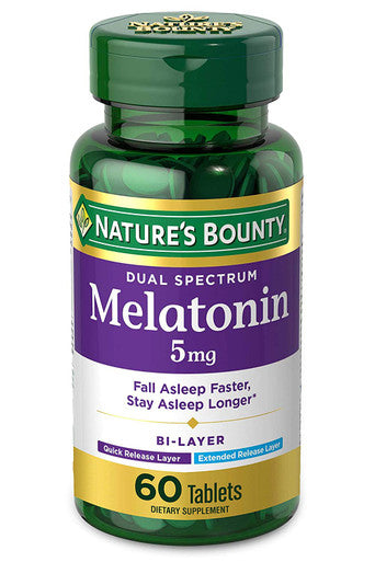Nature'S Bounty Melatonin 5 Mg Bi-Layer Tablets 60 Ea