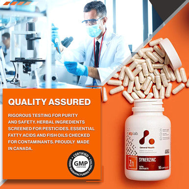 Atp Lab Synerzinc 90 Caps - Vegan Zinc Supplement For Men And Women - Zinc Mineral Supplements - Healthy Skin - Zinc Vitamins For Adults