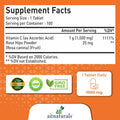 Aitnaturals Vitamin C - 1000mg (100 Tablets) with Rose Hips | Antioxidant Protection Immune Boost Supports Healthy Skin | 100-Day Supply | Non-GMO Gluten- Ascorbic Acid Supplement