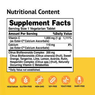 American Health Ester-C With Citrus Bioflavonoids 1000 Mg 90 Tablets