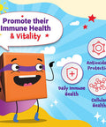 Force Factor Kids Immunity Super Chews Kids Vitamins & Immune Support Supplement with Vitamin D for Kids Elderberry Vitamin C & Zinc 2-Month Supply Non-GMO Apple Berry Flavor 60 Soft Chews