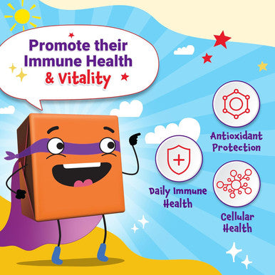 Force Factor Kids Immunity Super Chews Kids Vitamins & Immune Support Supplement with Vitamin D for Kids Elderberry Vitamin C & Zinc 2-Month Supply Non-GMO Apple Berry Flavor 60 Soft Chews