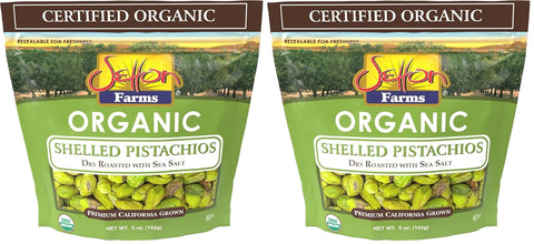 Organic Pistachios Shelled Roasted Salted, 5 Oz. Bag, Kosher