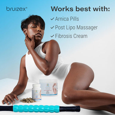 Bruizex Arnica Montana For Discomfort, Bruising & Swelling Lymphatic Massage Cream With Aloe Vera & Tea Tree Oil, Fibrosis Treatment, Bbl, 360 Lipo, Tummy Tuck, Liposuction Post Surgery Recovery, 3Oz