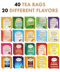 Blue Ribbon Twinings Tea Bags Sampler (40 Count) 20 Flavors s for Mom Dad Family Coworkers Friends Women Men Herbal and Green Tea Lovers