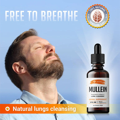 SIRUNES Mullein Leaf Extract 2Oz - Verbascum Thapsus Liquid Supplement - Herbal Tincture Promoting Lung, Respiratory & Digestive Wellness - Natural Sleep Support - Vegan 2 Fl Oz
