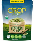 NUT CRAVINGS - Roasted & Unsalted Pumpkin Seeds, Pepitas, No Shell (16oz - 1 LB) Packed Fresh in Resealable Bag - Nut Snack - Food Assortments