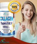 YUMMYVITE Collagen Types I & Iii - Collagen Pills, Supports Healthy Hair, Skin, Nails, Joints - Hydrolyzed Collagen Supplement, 60 Capsules