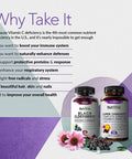 Immune Support + Black Elderberry Gummies: Best Immune Maintenance Bundle - Gluten-Free, Non-GMO & Natural Ingredients - Contains Vitamins C, B & E, Elderberry, Zinc, Turmeric, Echinacea Probiotics &