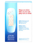 Band-Aid Brand Water Block Clear Waterproof Sterile Adhesive Bandages For First-Aid Wound Care Of Minor Cuts And Scrapes, Assorted Sizes, 30 Ct (Pack Of 6)