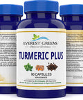 Turmeric Plus - Supports healthy joints, muscles, bones, and immune function, 90 Vegetarian Capsules