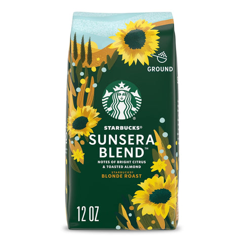 Starbucks Ground Coffee, Starbucks Blonde Roast Hot or Iced Coffee, Veranda Blend, 28 oz