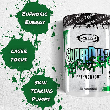 Gaspari Nutrition SuperPump Aggression Pre-Workout: Energy, Focus, Endurance and Recovery, with Creatine and Caffeine (25 Servings, Grizzly Gummy)