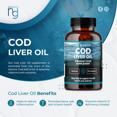 Newgate Labs Cod Liver Oil 90 Softgels 1000Mg